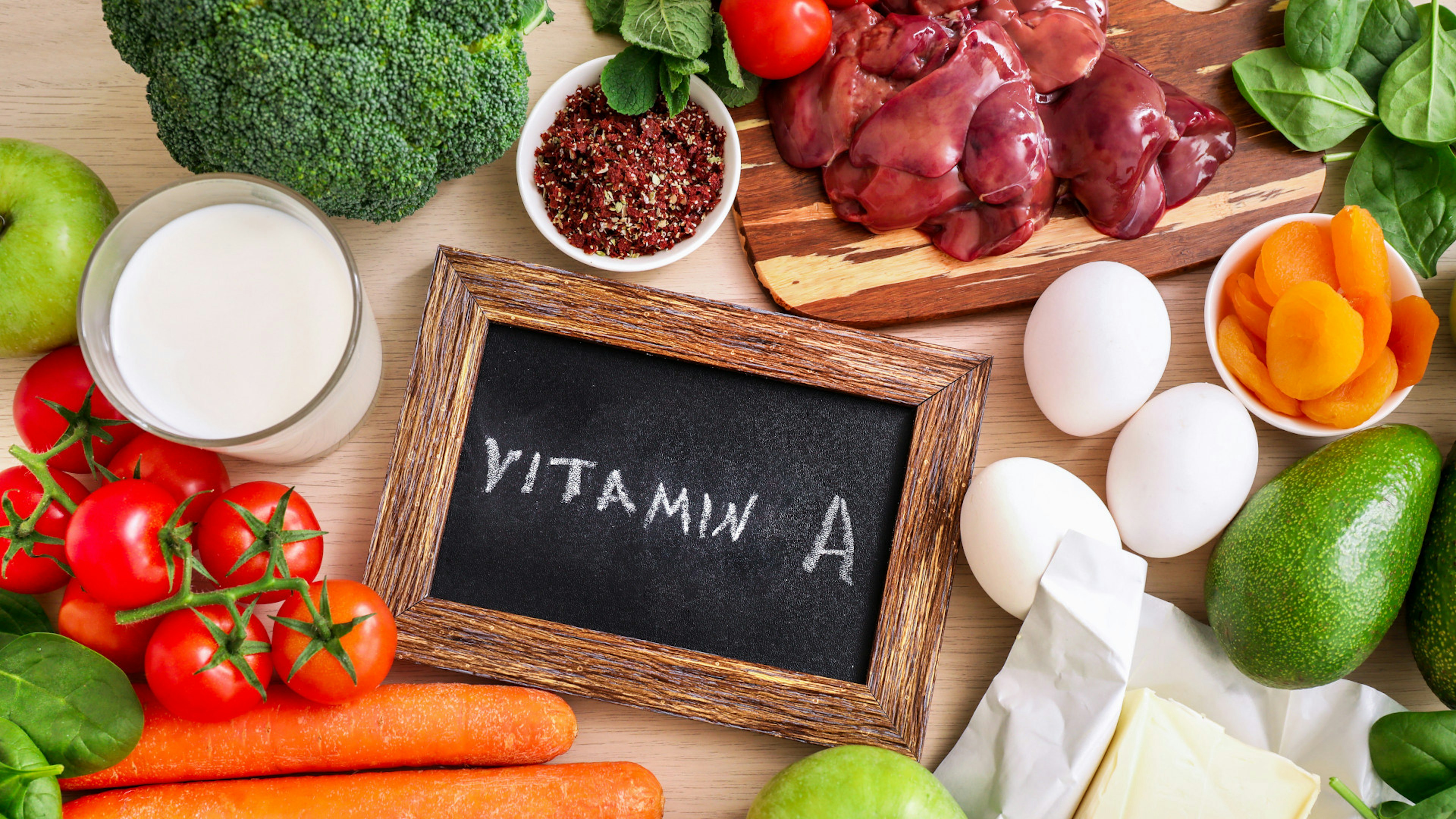 Lebensmittel, die Vitamin Aenthalten